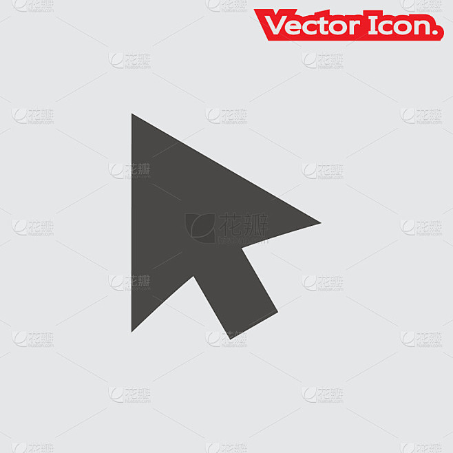 Mouse arrow icon isolated sign symbol and flat sty