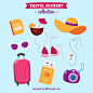 Travel elements collection Free Vector