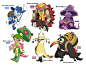 *** — happy new years! here are all the pokemon gijinka...