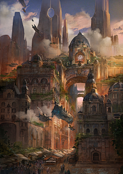 羽中曼布采集到西方建筑场景