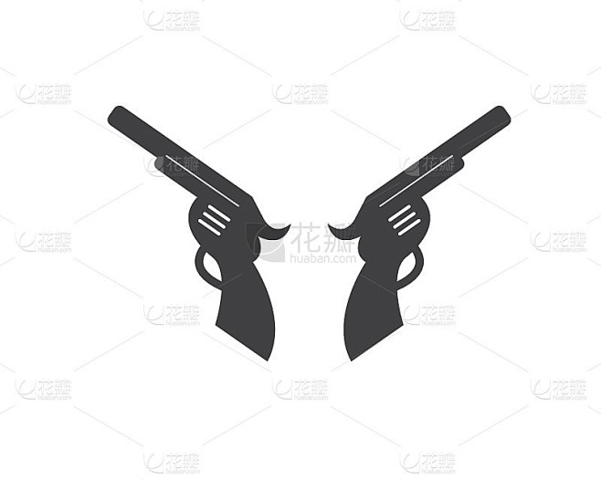 枪图标标志插图矢量