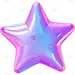 通用镭射渐变五角星星元素素材