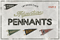 复古三角旗集| 第2部分 Vintage Pennants Set Part 2_平面设计_其他平面设计