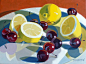"Lemon and Cherrie Series" by Leigh-Anne Eagerton, painting, via Flickr