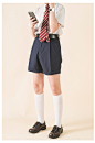 【无为工坊】DK制服正太西装短裤JK制服小短裤夏季短西裤男女兼用-淘宝网