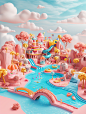 mrjoe0615_3D_isometric_render_of_a_water_park_with_a_pool_slide_f745e8f3-20e5-4ee3-a3f0-bcc392c94c11