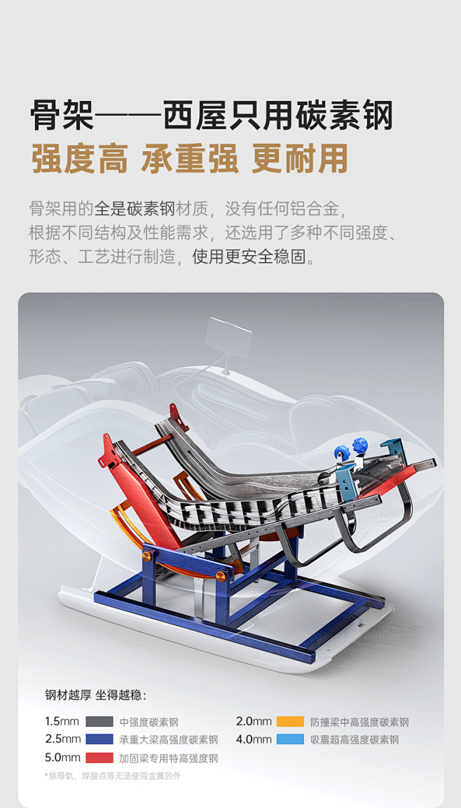 美国西屋S570按摩椅家用全自动全身多功...