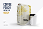 咖啡杯咖啡袋品牌包装vi设计效果图提案样机模型模板mockups素材-淘宝网