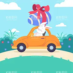 可爱兔子背景   - 源文件下载【酷图网】可爱兔子背景,小兔子背景,壁纸,复活节背景,卡哇伊,小白兔