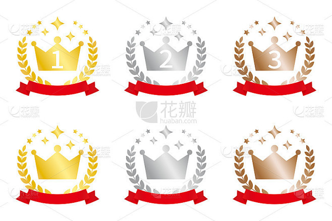 一组排名图标