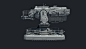 Sci-fi_turret, Philip Buckland : A study in tank type sci fi/hard surface modeling