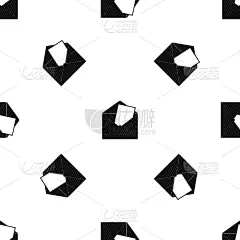 信封,式样,黑色,分离着色,几何形状,信函,图像,重复,通信,发送