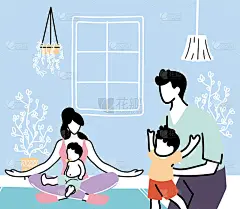 家庭成员因冠状病毒大流行留在家中