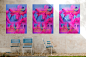 Cartell PLJ '17 — '20 : Creació del cartell per la festa de presentació del nou Pla Local de Joventut 2017/2020.Imatge extreta mitjançant el llançament de pigment rosa sobre lletres. Es buscava un bon impacte visual i la senseció de festa.—Creation of a p