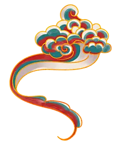 传统国风云纹图案 日式复古风格PNG透明背景素材(34).psd