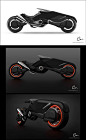 #载具# #欧美# #科幻#ArtStation - Futuristic motorcycle design, Estela Villas Plaza