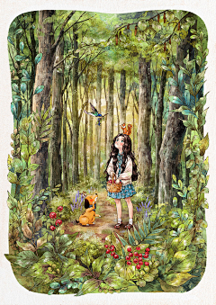 终老苏黎世采集到森林女孩日记系列