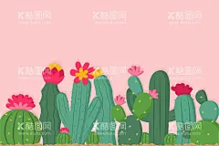 仙人掌背景   - 源文件下载【酷图网】仙人掌背景,壁纸,插图,插画,绿色植物,绿植,清新,肉质灌木