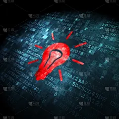 电灯泡,金融,概念,背景,数字化显示,商务策略,脑部,领导能力,形状,符号