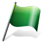 Flag, green icon - Free download on Iconfinder