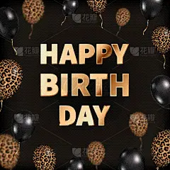 贺卡,美洲豹,三维图形,生日,气球,矢量,黑色,传媒,单词,请柬