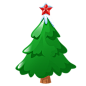 绿色的圣诞树图标 iconpng.com