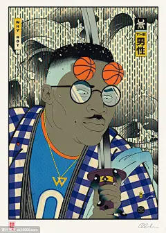 传统与现代！当NBA遇上浮世绘