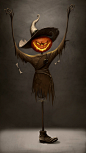 Anna Kulakovskaja，乌克兰插画师，现居基辅，她设计的这一系列“Halloween characters”插画，角色取自于平安夜前夜的一些传说，如幽灵、僵尸、巫婆、木乃伊等等。