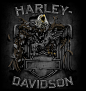 Harley Davidson 关于哈雷的插画