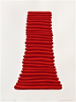 red rib column by david nash