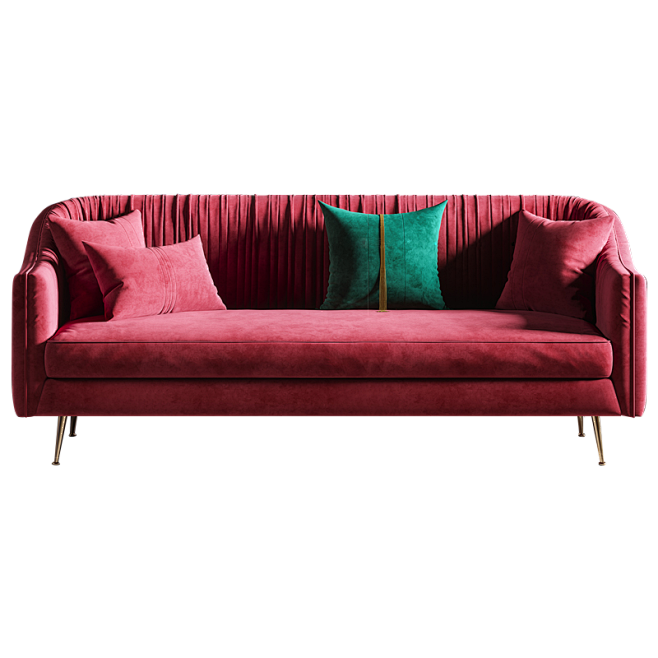 现代轻奢-红色沙发