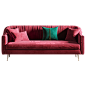 现代轻奢-红色沙发
