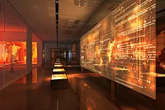 博物馆展厅装潢摄影图