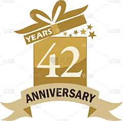 42周年礼盒丝带纪念