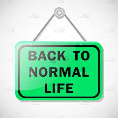 玻璃门上的绿色标牌上写着“恢复正常”字样，标志着检疫结束和禁止参观公共场所。中东呼吸综合征(MERS