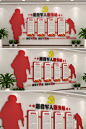 红色退役军人服务中心文化墙