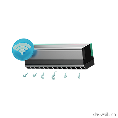 空调空调智能技术安全3D图标 air c...