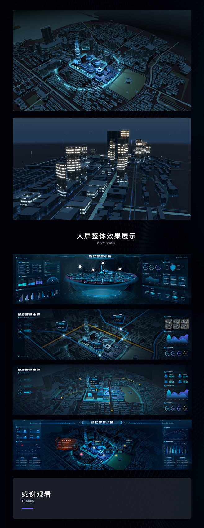 三维城市可视化UI其他UI 四喜sixi...