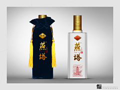 蔚蓝欣美采集到酒瓶包装设计
