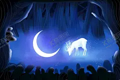  唯美麋鹿插画图片 【酷图网】意境,唯美,梦幻,创意,插画,手绘,梦境,小清新海报,卡通插画,古风,温馨,文艺范,文艺海报,手绘风,浪漫,治愈系,可爱,温暖,安逸,舒适,梦中世界,动漫壁纸,森系,森系插画,淡雅,文艺风,中国风,放飞梦想,小清新,元素,韵味,国潮,麋鹿,花丛,金色麋鹿,发财鹿,梅花鹿,森林,丛林,玄关画,装饰画,