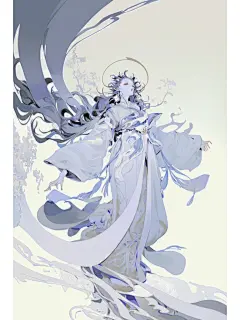 AI古风时装秀｜忽略这个鸡爪子一样的手哈哈