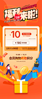 会员福利积分海报设计师会员福利积分海报