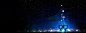 蓝色星空海报背景banner