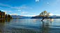 General 4896x2760 nature landscape water trees Lake Wanaka mountains New Zealand calm