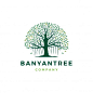 Banyan tree logo icon illustration | Premium Vector #Freepik #vector #logo #tree #abstract #wood