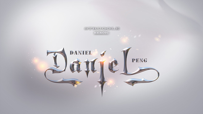 Daniel-金属字体设计
