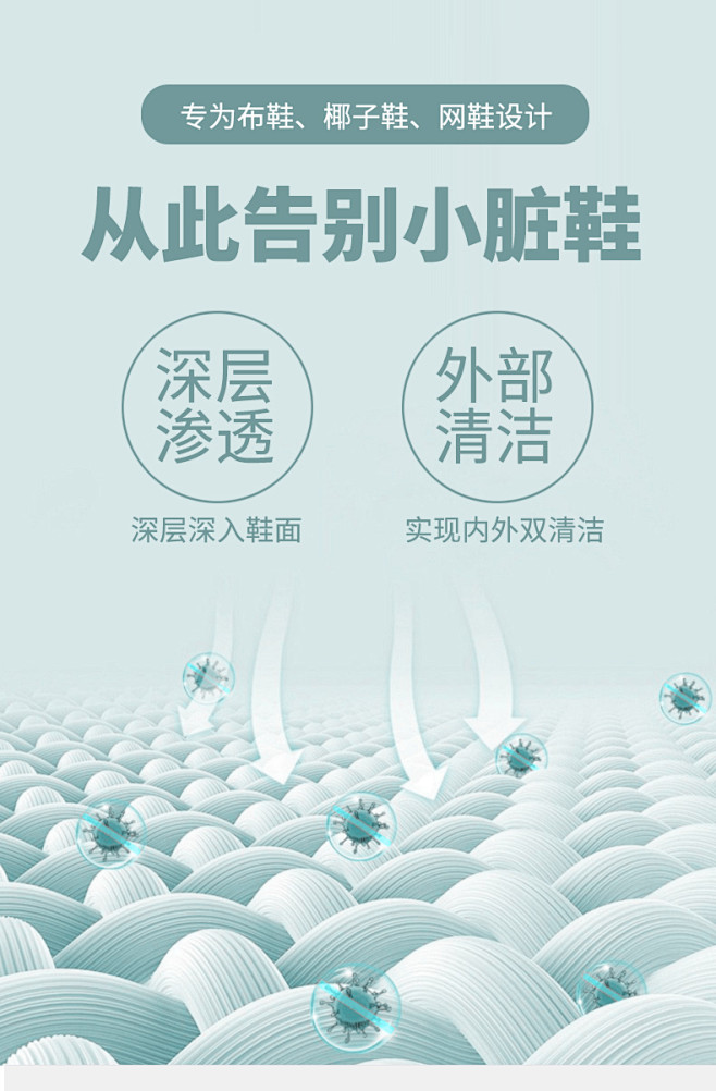 小白鞋清洗剂洗鞋神器泡泡粉刷鞋清洁剂洗白...