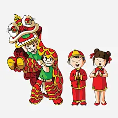新年手绘卡通装饰海报设计拜年_新图网 https://ixintu.com 新年快乐 狗年快乐 新年装饰插画 新年喜庆海报设计 2018年新年装饰 挂历设计