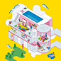 business editorial Forbes ILLUSTRATION  Isometric magazine