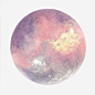 水彩星球png免抠素材_新图网 https://ixintu.com 创意 水墨星球 月亮 粉色 设计感 月球